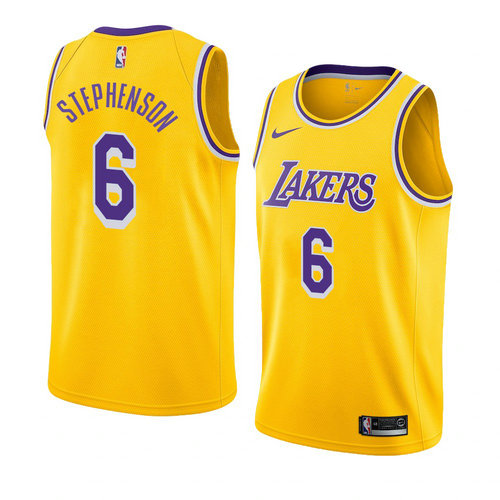 canotta Lance Stephenson 6 2019 los angeles lakers giallo