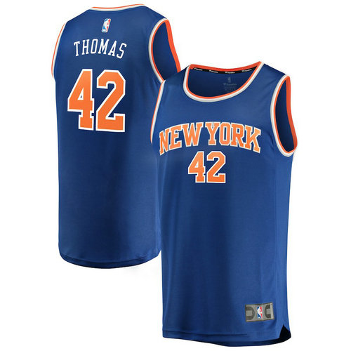 maglia nba Lance Thomas 42 2018-2019 new york knicks blu