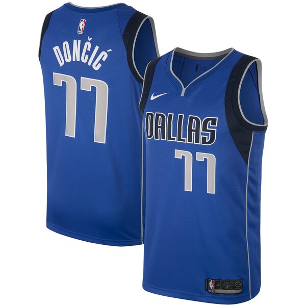 maglia Luka Doncic 77 2019-2020 dallas mavericks blu