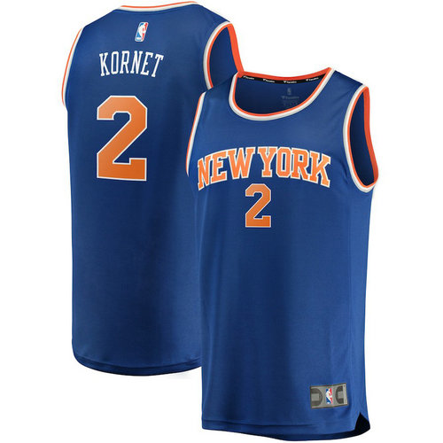 canotta basket Luke Kornet 2 2018-2019 new york knicks blu