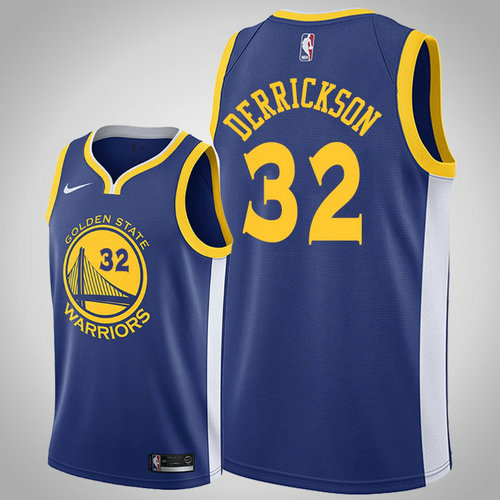 maglia Marcus Derrickson 32 2018-2019 golden state warriors blu