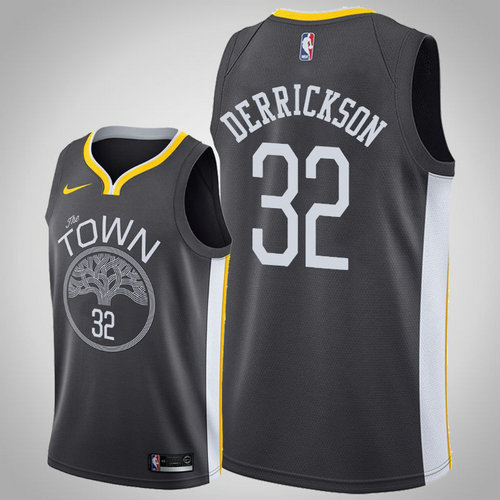 maglia Marcus Derrickson 32 2018-2019 golden state warriors nero