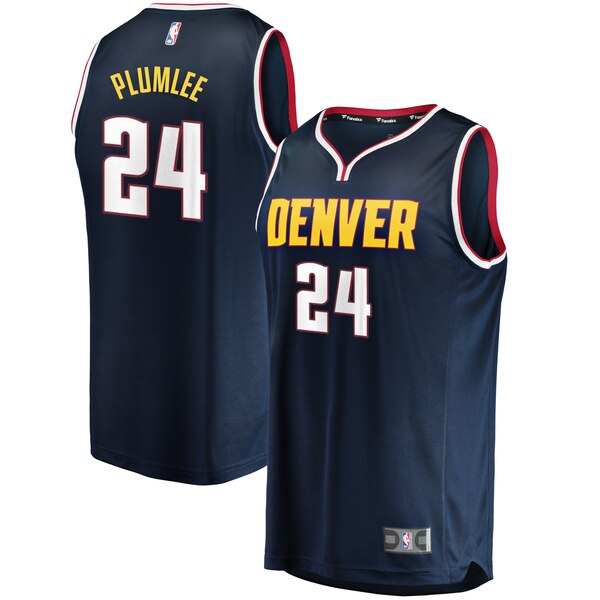 maglia mason plumlee 24 2020 denver nuggets navy