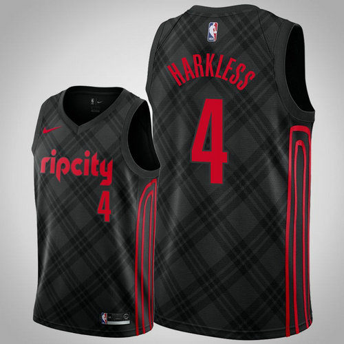 maglia Maurice Harkless 4 2018-2019 portland trail blazers nero