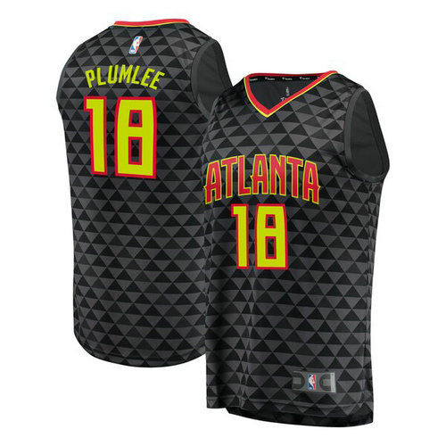 canotta basket Miles Plumlee 18 2019 atlanta hawks nero