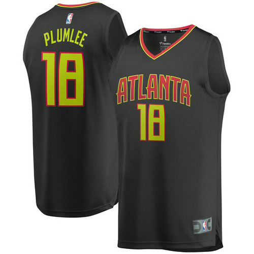 canotta basket Miles Plumlee 18 atlanta hawks nero