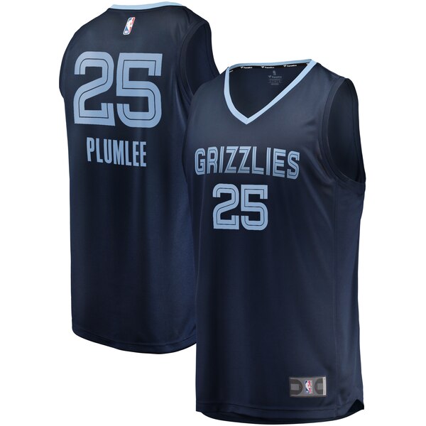 maglia Miles Plumlee 25 2020 memphis grizzlies navy