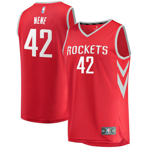 maglia TNene Hilario 42 2017-2018 houston rockets rosso