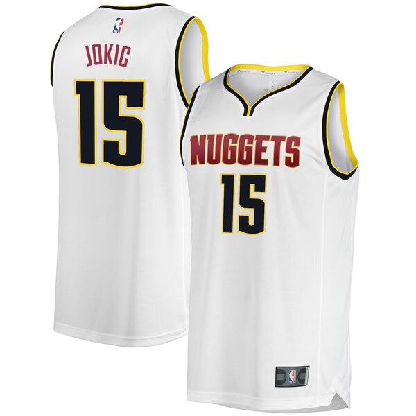 maglia nikola jokic 15 2020 denver nuggets bianca