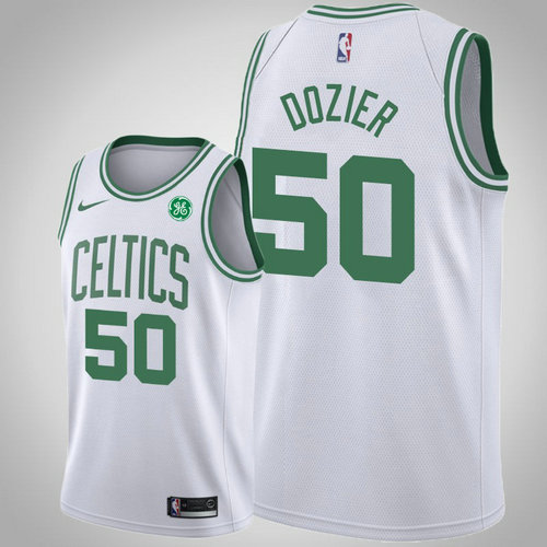 maglia PJ Dozier 50 2018-2019 boston celtics bianca