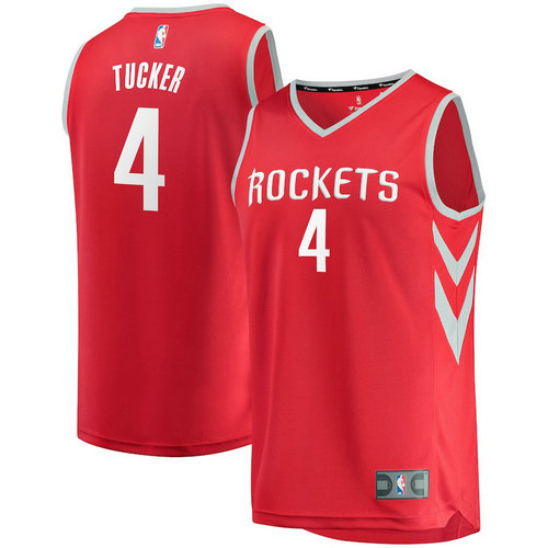 maglia PJ Tucker 4 2018-2019 houston rockets rosso