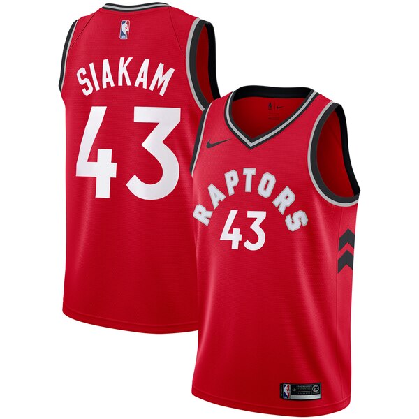 canotta nba Pascal Siakam 43 2019-2020 toronto raptors rosso