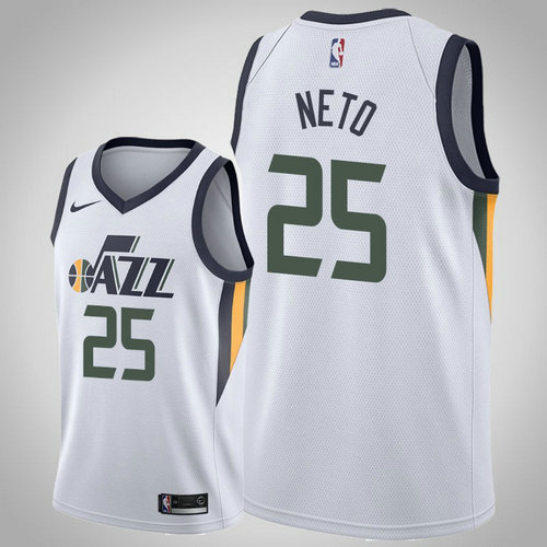 maglia Raul Neto 25 2018-2019 utah jazz bianca