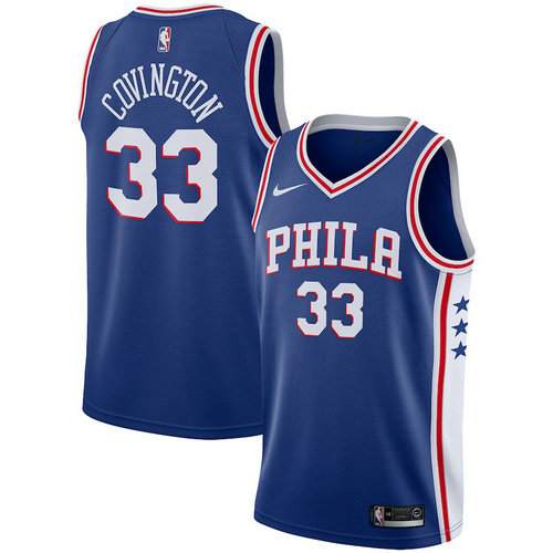 maglia Robert Covington 33 2018-2019 philadelphia 76ers blu