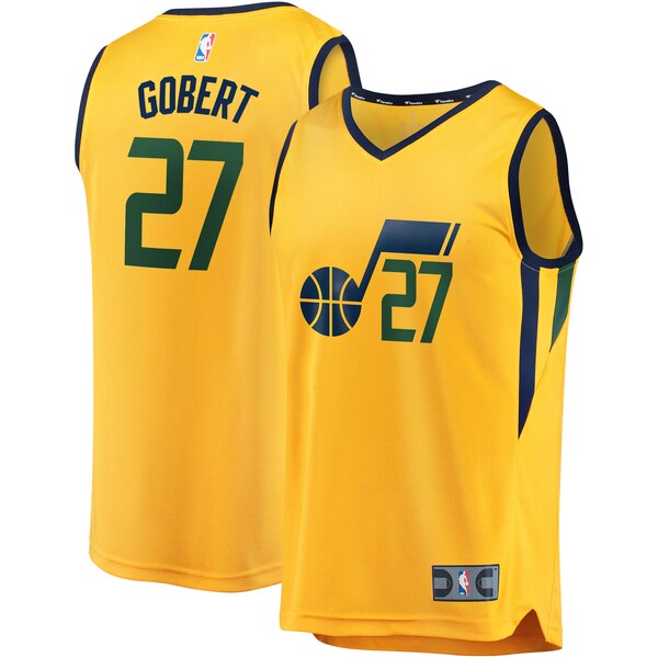 maglia nba rudy gobert 27 2020 utah jazz giallo