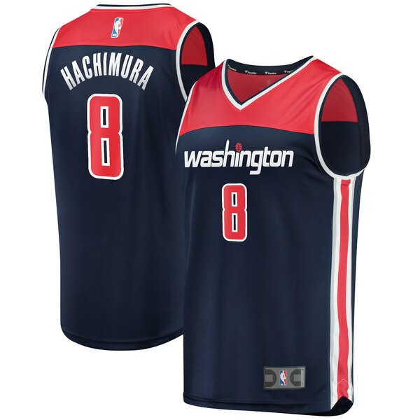 maglia nba Rui Hachimura 8 2020 washington wizards navy