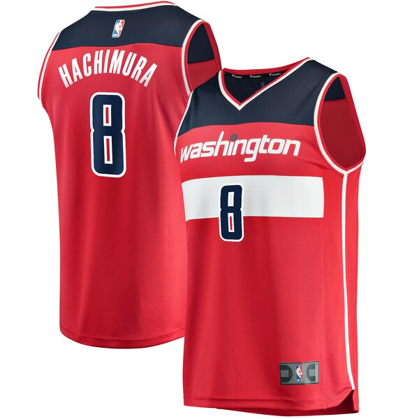 maglia nba Rui Hachimura 8 2020 washington wizards rosso