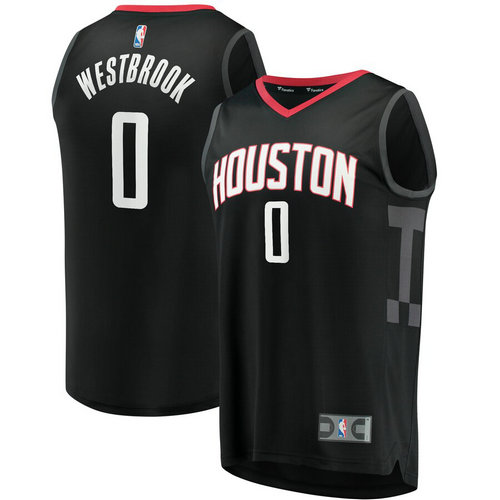 maglia Russell Westbrook 0 2019 houston rockets Nero