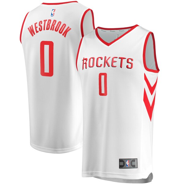 maglia Russell Westbrook 0 2020 houston rockets bianca