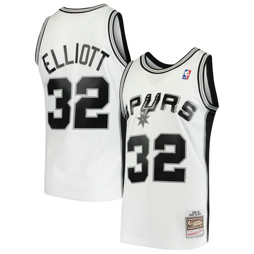 maglia basket Sean Elliott 32 2019 san antonio spurs bianca