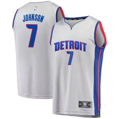 maglia basket Stanley Johnson 7 2018-2019 detroit pistons grigio