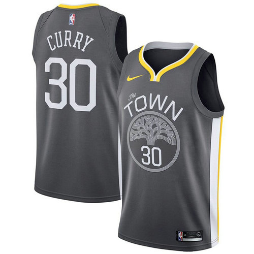 maglia stephen curry 30 2019 golden state warriors grigio