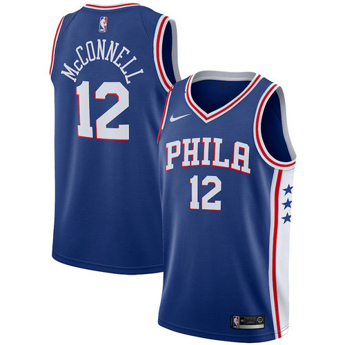 maglia T.J. McConnell 12 2018-2019 philadelphia 76ers blu