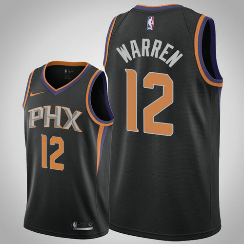 maglia T.J. Warren 12 2018-2019 phoenix suns nero