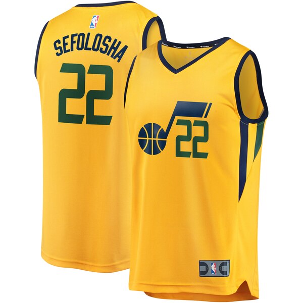 maglia nba Thabo Sefolosha 22 2020 utah jazz giallo