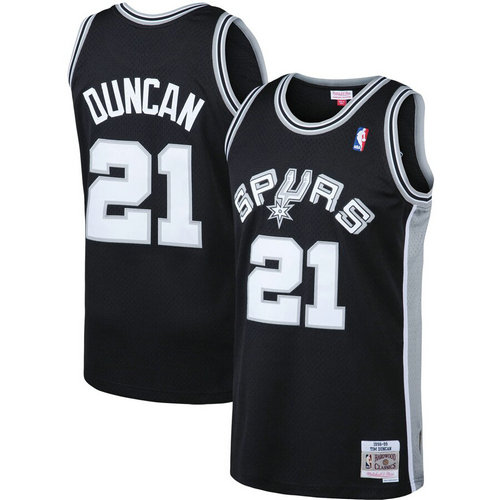 maglia basket Tim Duncan 21 2019 san antonio spurs nero