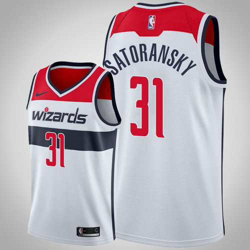 maglia nba Tomas Satoransky 31 2018-2019 washington wizards bianca