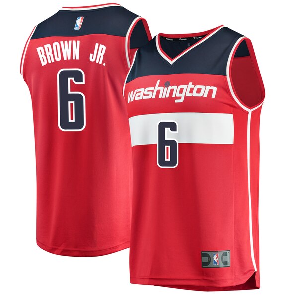 maglia nba Troy Brown 6 2020 washington wizards rosso