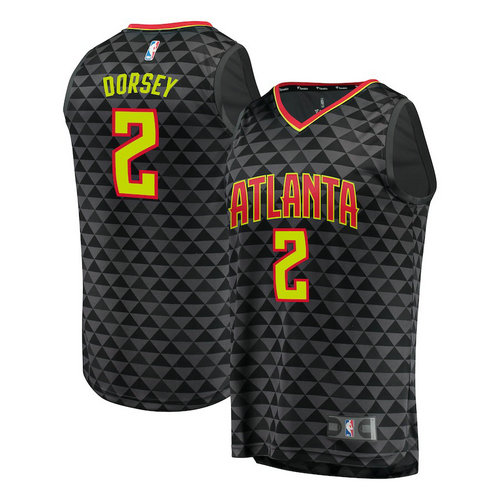 canotta basket Tyler Dorsey 2 2018-2019 atlanta hawks nero