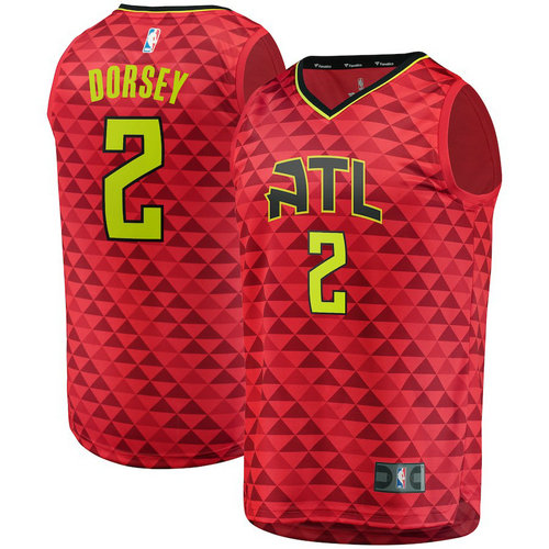 canotta basket Tyler Dorsey 2 2018-2019 atlanta hawks rosso