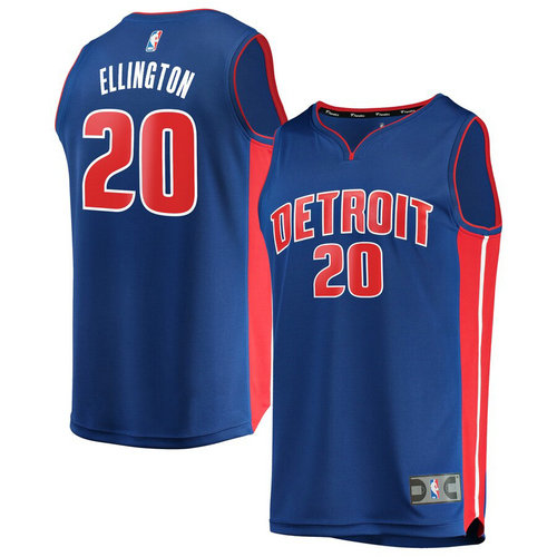 maglia basket Wayne Ellington 20 2019 detroit pistons blu