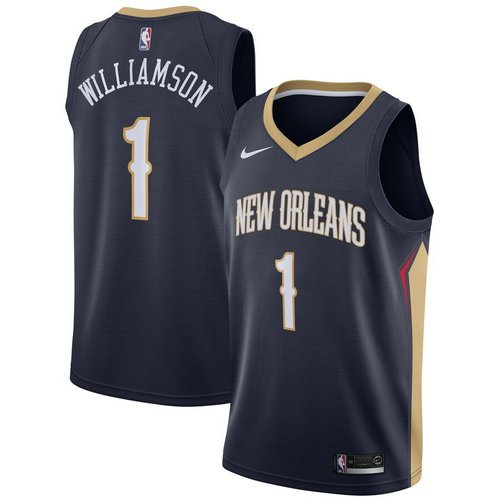 maglia Zion Williamson 1 2019 new orleans pelicans blu