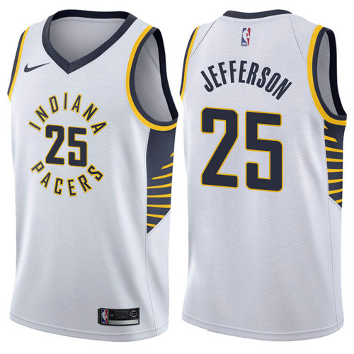 maglia basket al jefferson 25 2017-2018 indiana pacers bianca