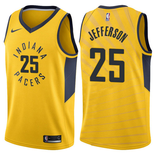 maglia basket al jefferson 25 2017-2018 indiana pacers giallo