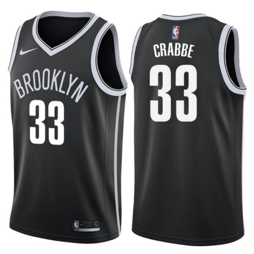 maglia allen crabbe 33 2017-2018 brooklyn nets nero