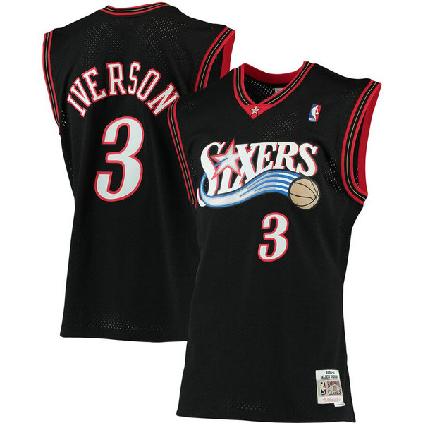 canotta allen iverson 3 philadelphia 76ers 2019 nero