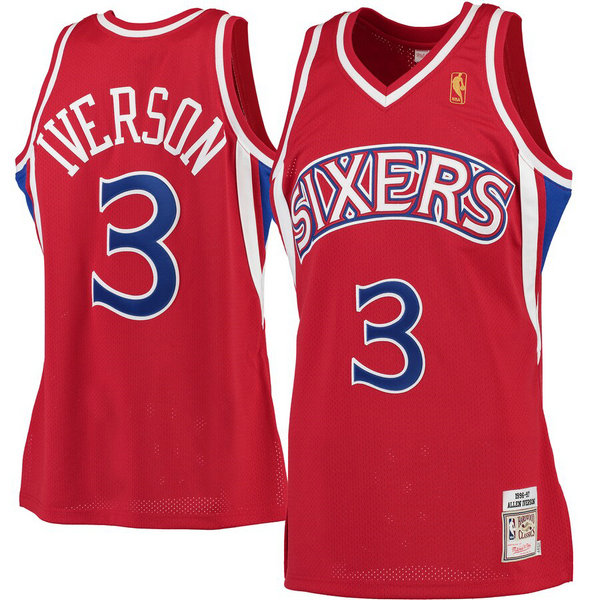 canotta allen iverson 3 philadelphia 76ers 2019 rosso