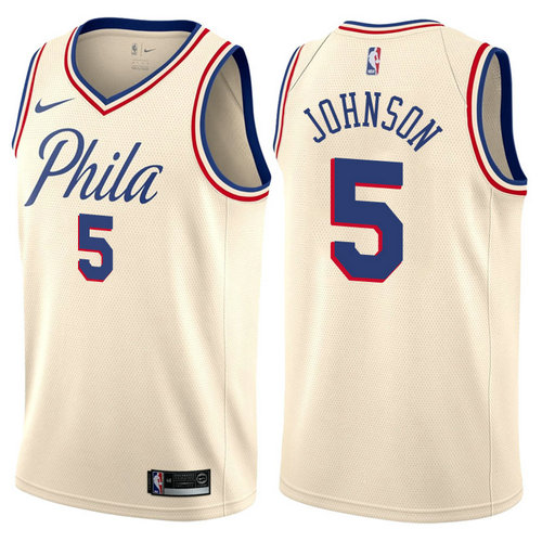 maglia amir johnson 5 2017-2018 philadelphia 76ers giallo