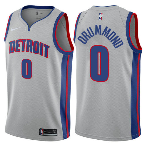 maglia andre drummond 0 2017-2018 detroit pistons grigio