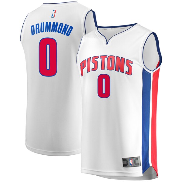 maglia andre drummond 0 2019-2020 detroit pistons bianca