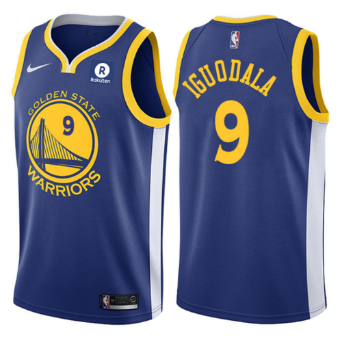 maglia nba andre iguodala 9 2017-2018 golden state warriors blu