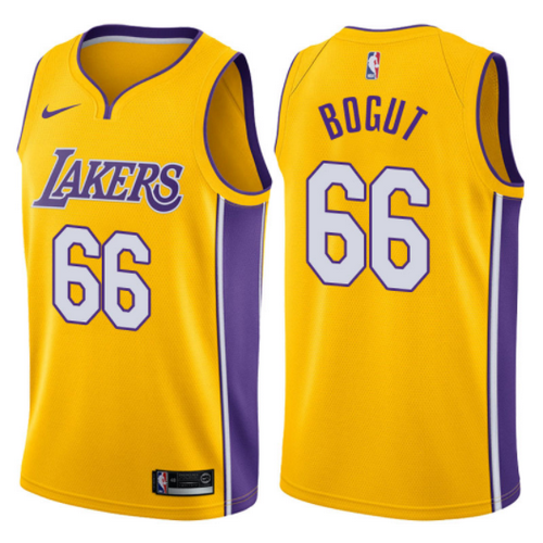 maglia andrew bogut 66 2017-2018 los angeles lakers giallo