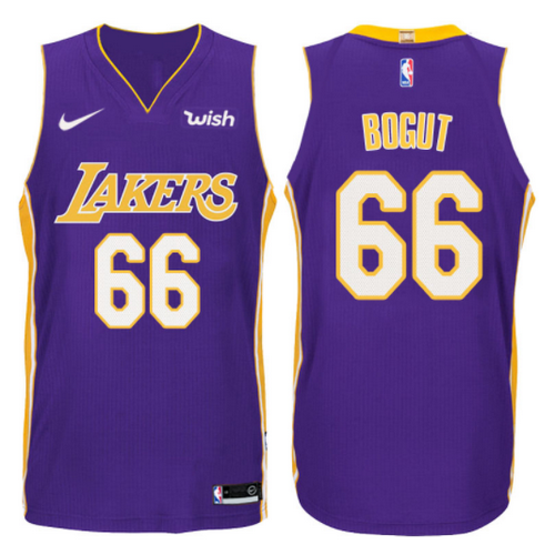 maglia andrew bogut 66 2017-2018 los angeles lakers porpora