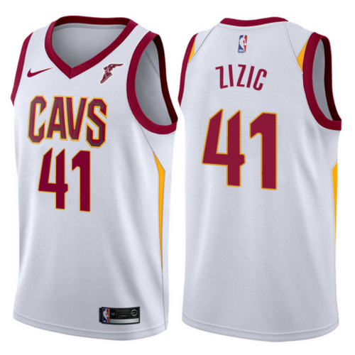 Maglie Basket ante zizic 41 2017-2018 cleveland cavaliers bianca