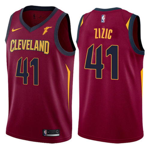 Maglie Basket ante zizic 41 2017-2018 cleveland cavaliers Rosso