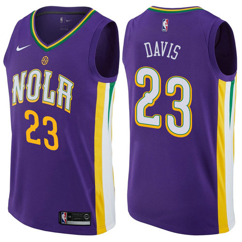 maglia anthony davis 23 2017-2018 new orleans pelicans porpora